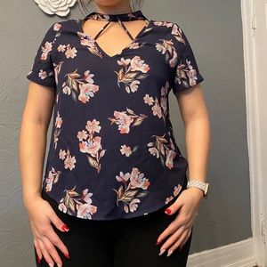 Floral dressy shirt